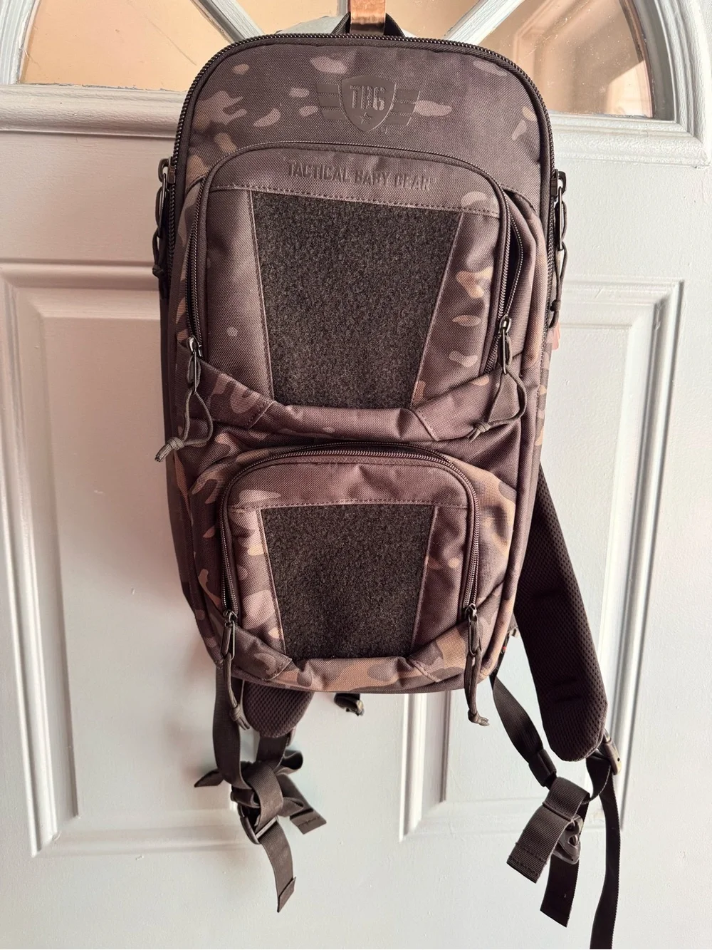 TBG Tactical Backpack and Pouch Set - Black Camo